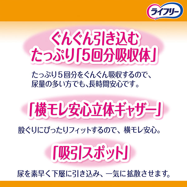 ライフリー 長時間あんしん尿とりパッド 昼用超スーパー 5回吸収 36枚