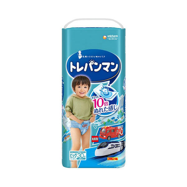 トレパンマン ブルー ビッグサイズ トイレトレーニング用オムツ 30枚