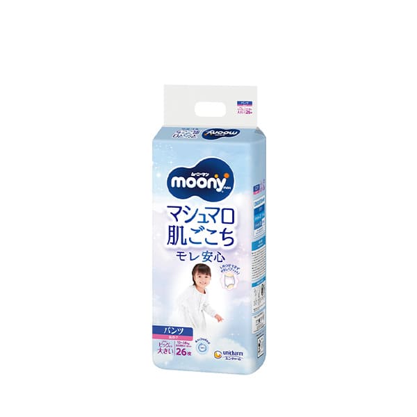 〔パンツ ビッグより大きいサイズ〕ムーニーマンマシュマロ肌ごこちモレ安心女の子ビッグ大 26枚