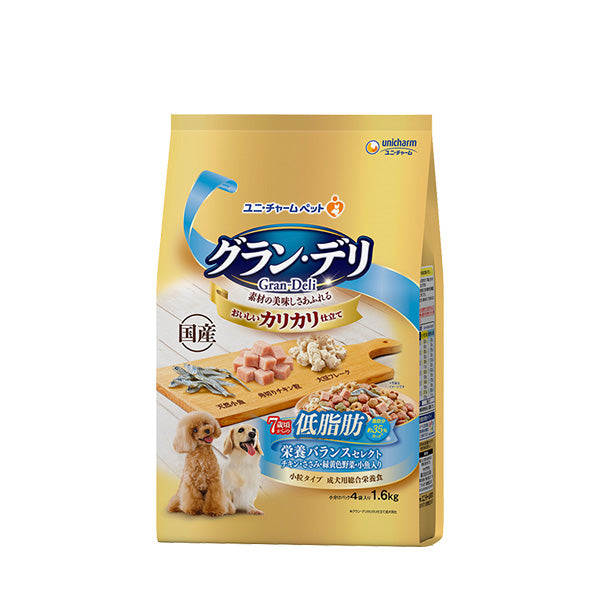 グラン・デリカリカリ仕立て7歳頃からの低脂肪栄養バランスセレクト~脂肪分約35%カット~ 1.6kg