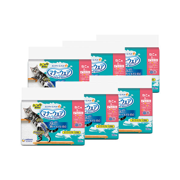 マナーウェア ねこ用 S サイズ 38枚×6