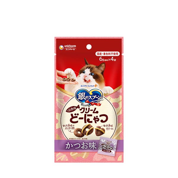 銀のスプーン おやつ お魚味クリームどーにゃつかつお味 24g