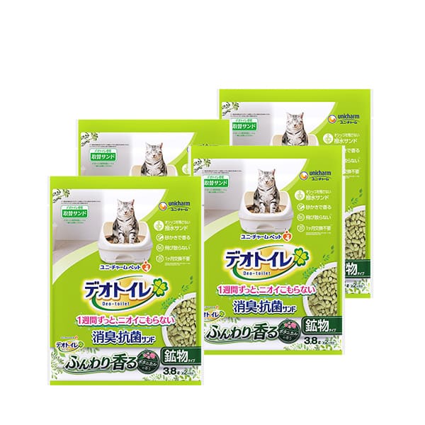 【ケース】デオトイレふんわり香る消臭・抗菌サンドボタニカルの香り 3.8L×4