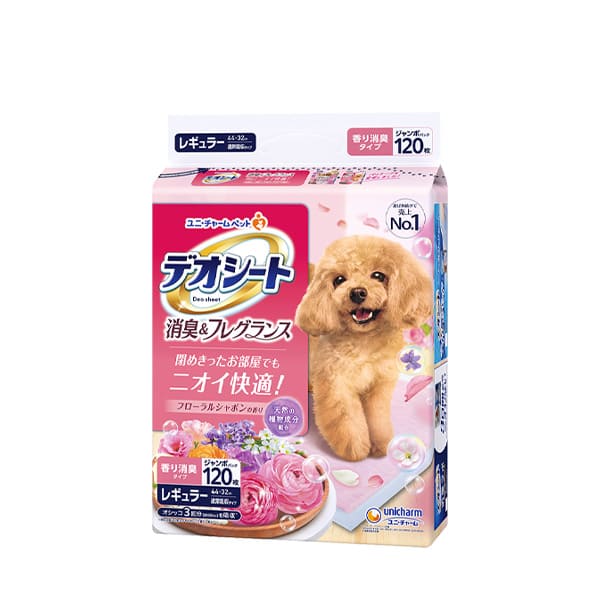 デオシート消臭&フレグランスフローラルシャボンの香りレギュラー 120枚
