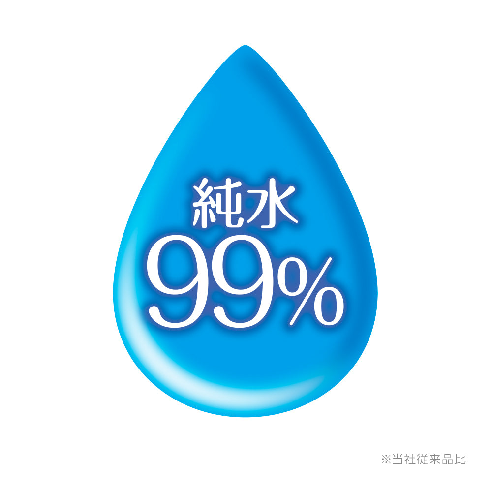 デオクリーン 純水99% ウェットティッシュ つめかえ用 70枚×3個×8