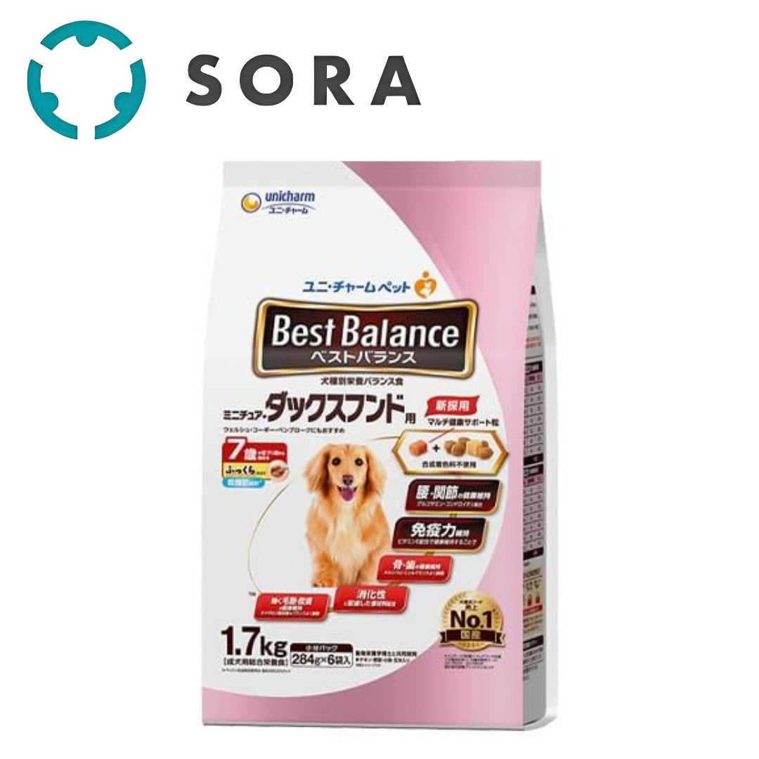 ベストバランス ふっくら仕立て ミニチュア・ダックスフンド用 7歳が近づく頃から始める低脂肪 1.7kg
