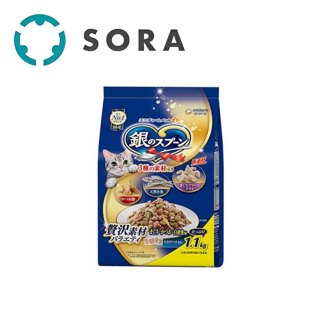 銀のスプーン贅沢素材バラエティまぐろ・かつお・白身魚味 1.1kg