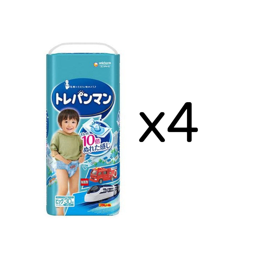 トレパンマン ブルー ビッグサイズ トイレトレーニング用オムツ 30枚