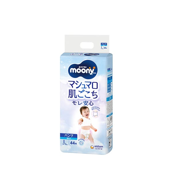 〔パンツ Ｌサイズ〕ムーニーマンマシュマロ肌ごこちモレ安心男の子Ｌ 44枚