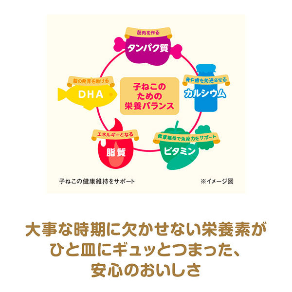 銀のスプーン缶健康に育つ子ねこ用お魚とささみミックス 70g
