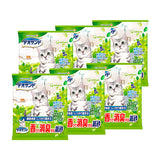 デオサンド 香りで消臭する紙砂 ナチュラルグリーンの香り 5L×6