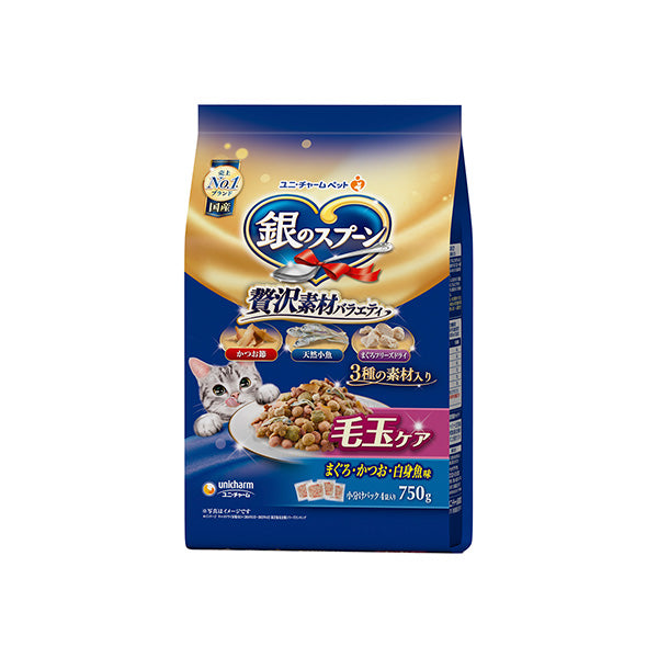 銀のスプーン　贅沢素材バラエティ　毛玉ケアまぐろ・かつお・白身魚味 750g