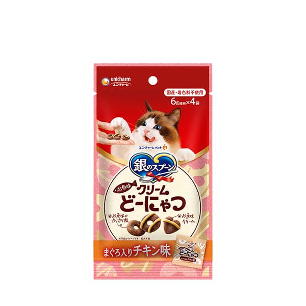 銀のスプーン　おやつ　お魚味クリームどーにゃつまぐろ入りチキン味 24g