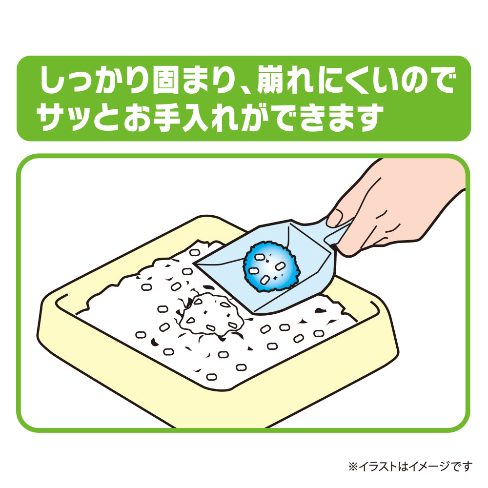 デオサンド 香りで消臭する紙砂 ナチュラルグリーンの香り 5L×6