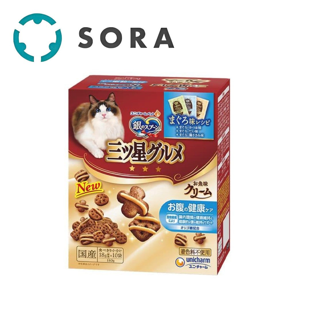 【ケース】銀のスプーン三ツ星グルメお魚味クリームお腹の健康ケア3種のアソート 180g