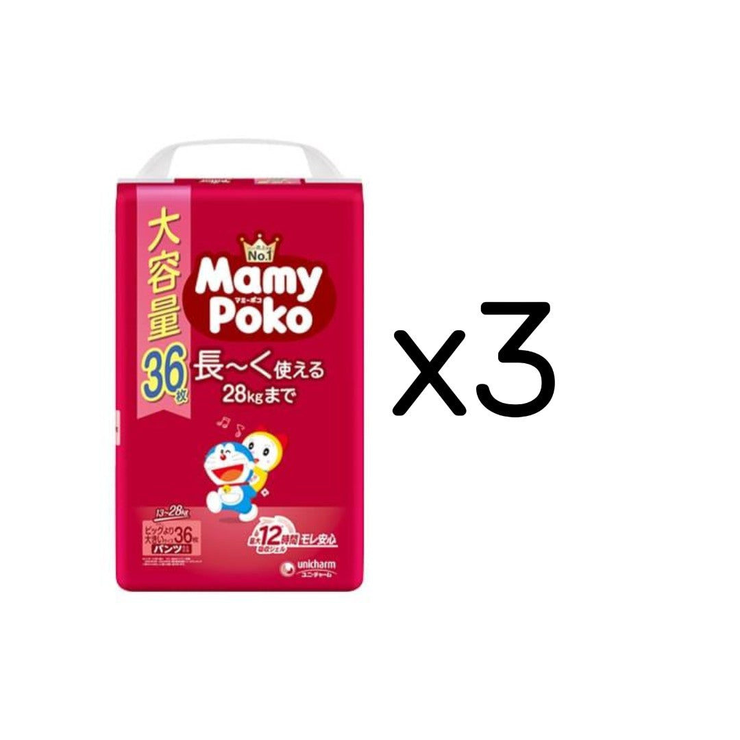 〔パンツ ビッグより大きいサイズ〕マミーポコパンツ ドラえもん オムツ 36枚