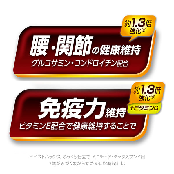 ベストバランス ふっくら仕立て ミニチュア・ダックスフンド用 13歳以上用 1.7kg