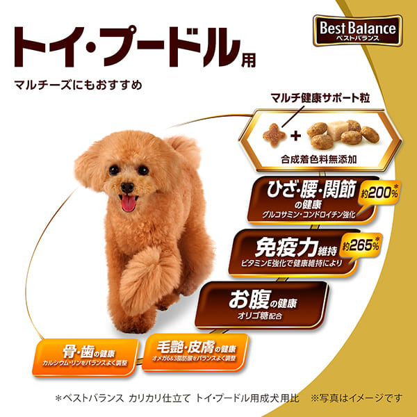 ベストバランス カリカリ仕立て トイ・プードル用 10歳以上用 1.8kg