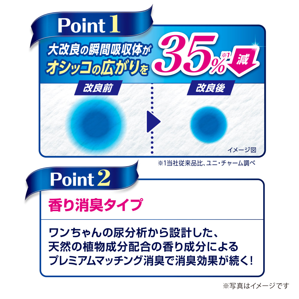 デオシート しっかり超吸収 香り消臭タイプ ホワイトフローラル＆グリーングラスの香りレギュラー 108枚