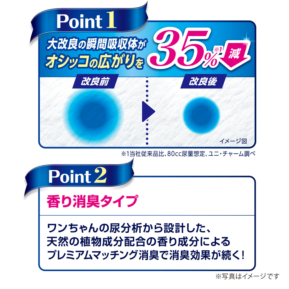 デオシート しっかり超吸収 香り消臭タイプ ホワイトフローラル＆グリーングラスの香りワイド 52枚