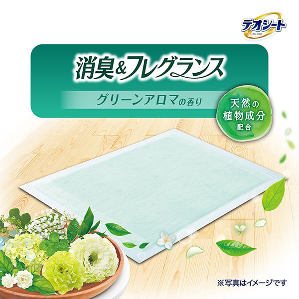 デオシート消臭&フレグランスグリーンアロマの香りレギュラー 120枚