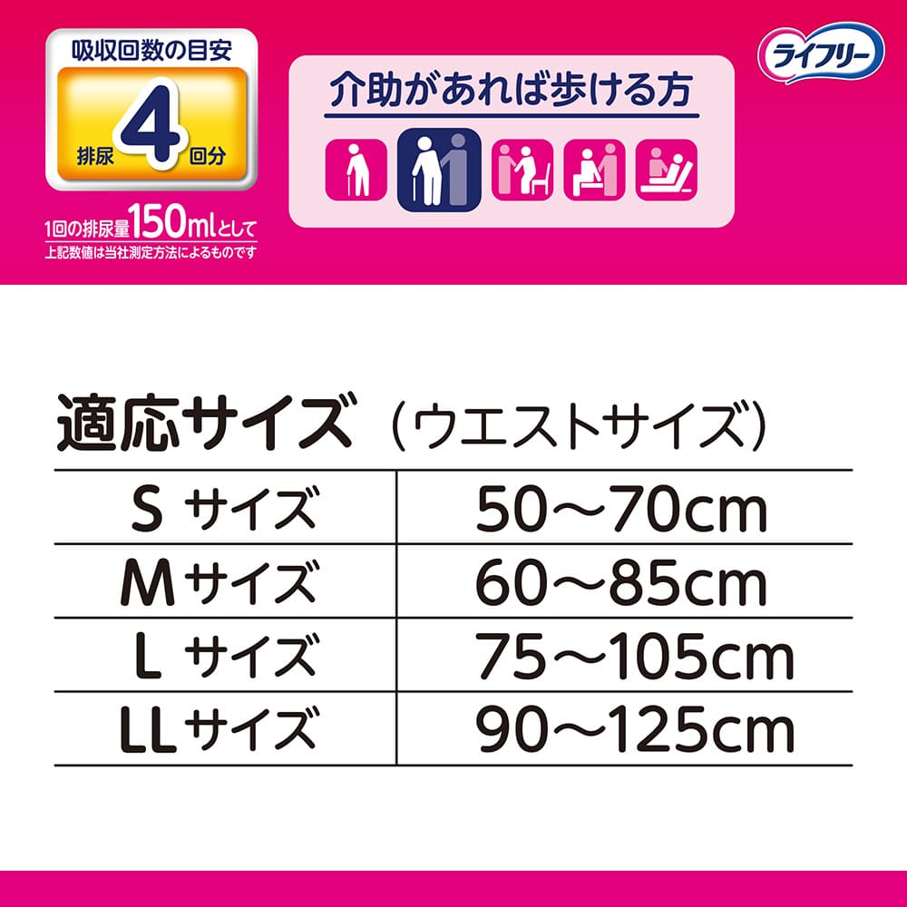 ライフリー 長時間あんしんうす型パンツ M 20枚