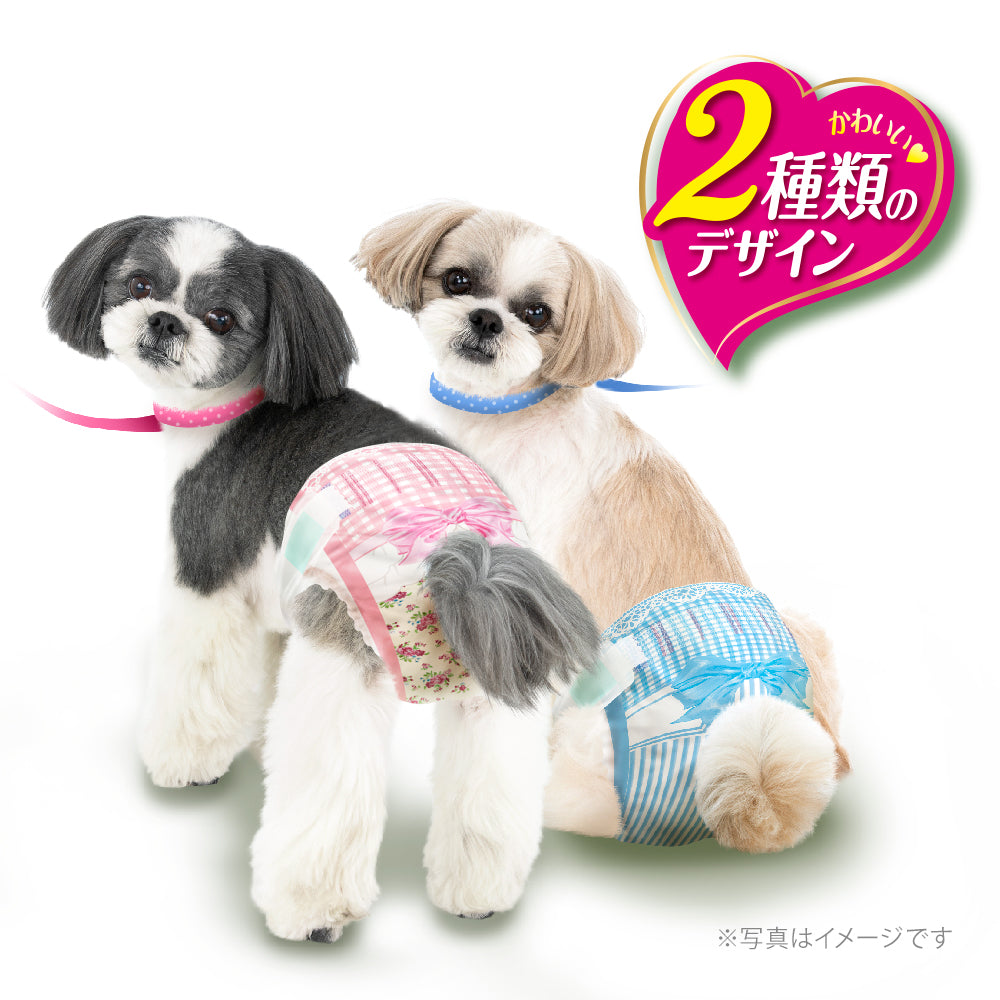 マナーウェア 女の子用 Ｍ ピンクリボン・ 青リボン 34枚