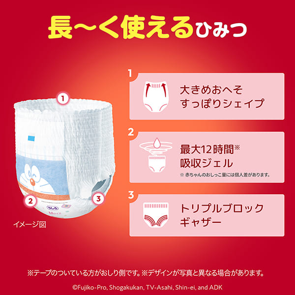 〔パンツ Lサイズ〕マミーポコパンツ ドラえもん オムツ 62枚