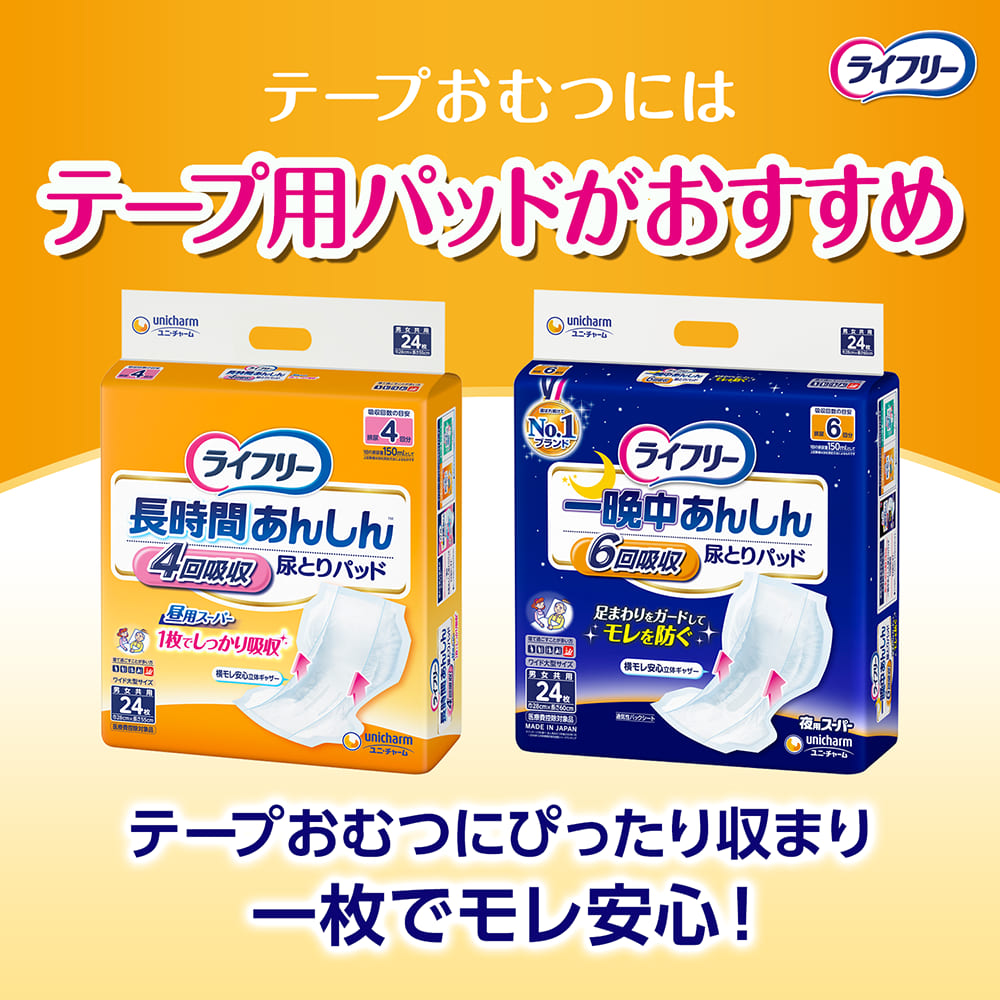 ライフリー のび～るフィット うす型安心 テープ止め 4回吸収 S～Mサイズ 21枚